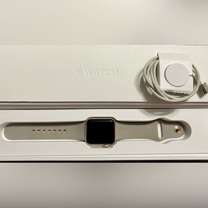 Apple IWatch Series 2 / 38mm Aluminum Gold Case and Sport Band.  Great condition